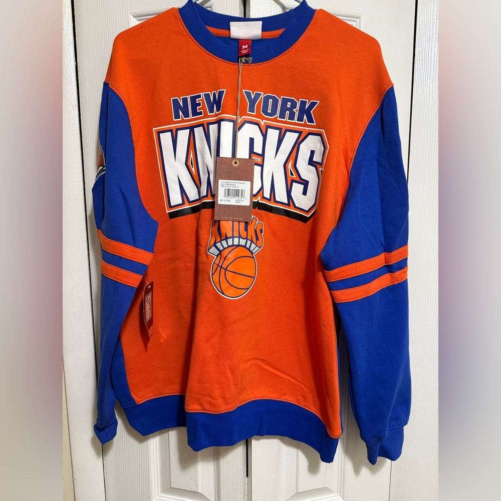 New York Knicks Orange and Blue Sweater